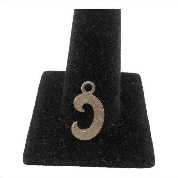 Chic Letter Silver Plated C Design Encrusted With Rhinestones Retro Pendant - Picture 3 of 5